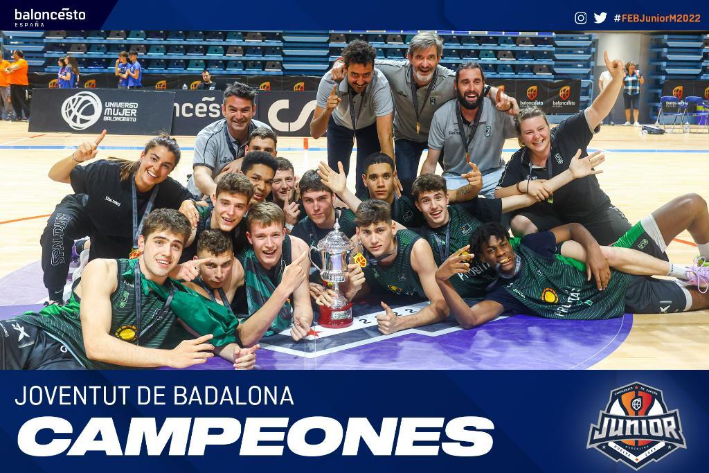 Joventut Badalona campeones del Campeonato de España de Clubes Junior Masculino