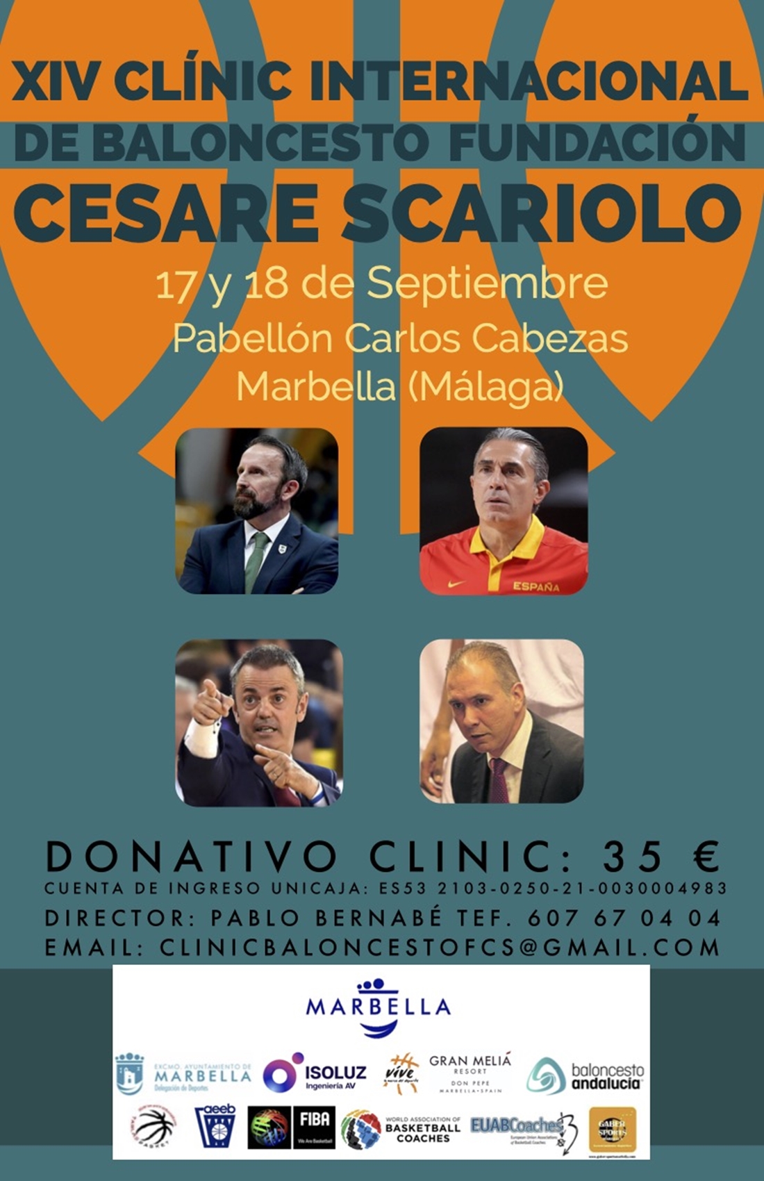 XIV Clínic Internacional de Baloncesto Fundación Cesare Scariolo