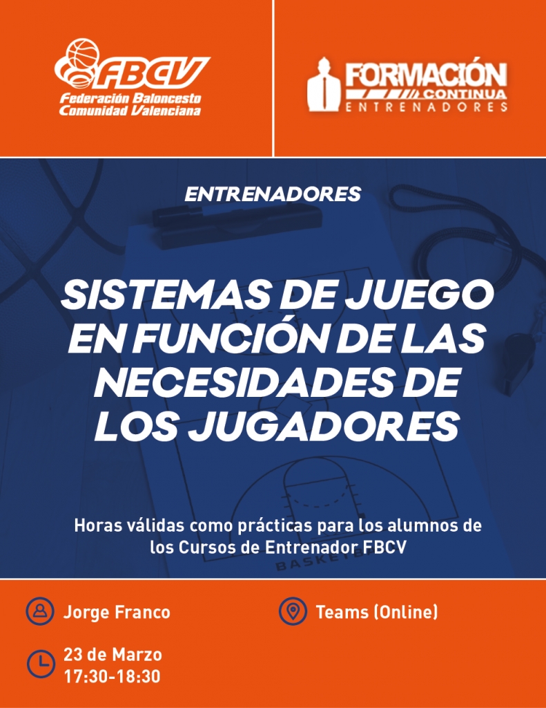 Sistemas de Juego en Función de las Necesidades de los Jugadores con Jorge Franco