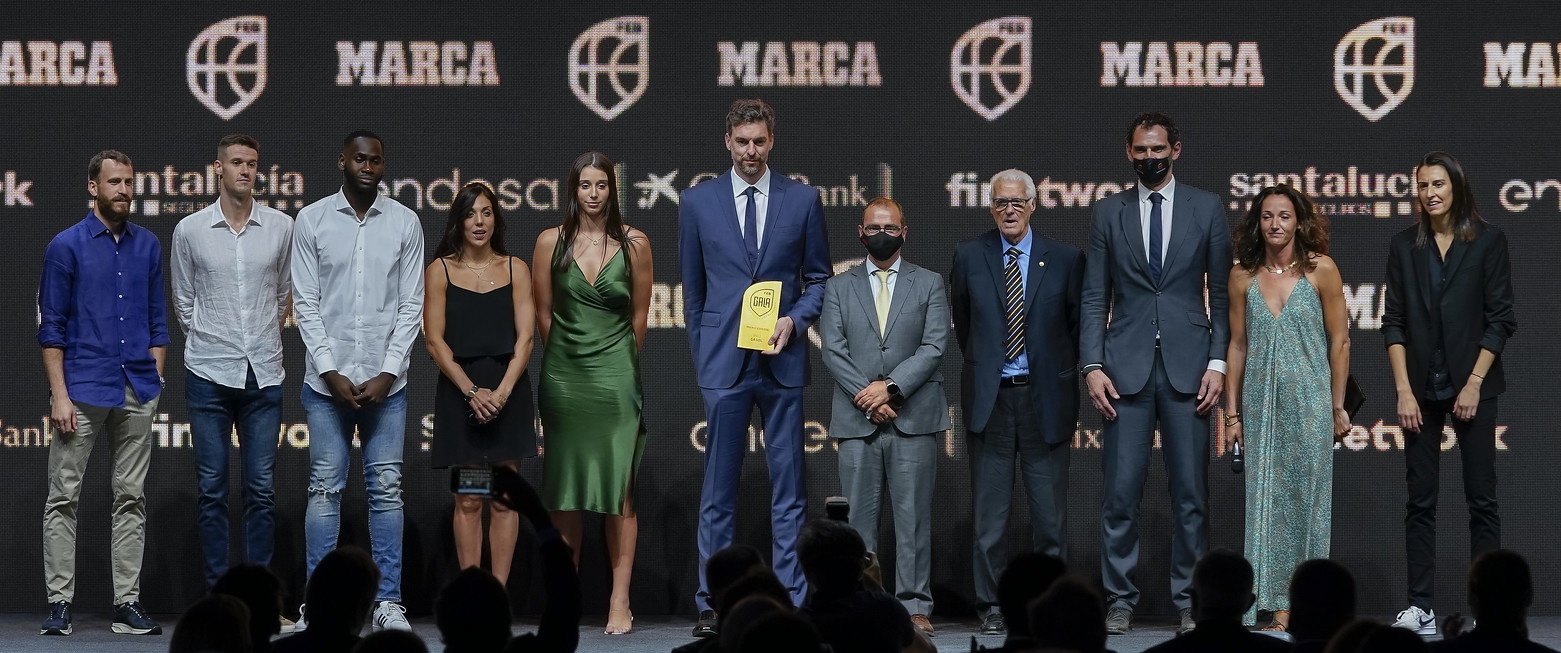 Premiados de la II Gala del Baloncesto Español