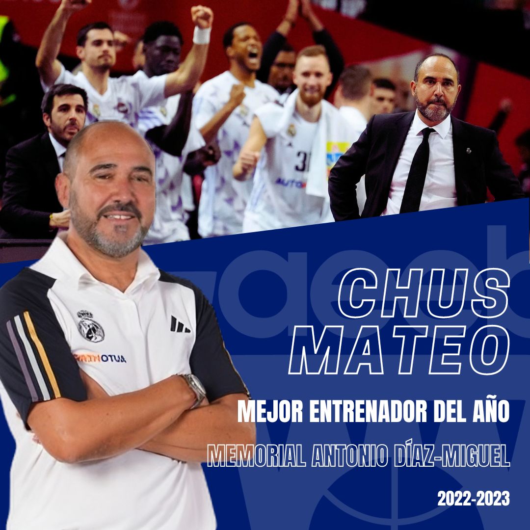 Chus Mateo, Trofeo AEEB Mejor Entrenador del Año “Memorial Antonio Díaz-Miguel”
